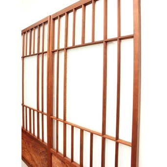 障子戸風デザインのガラス戸 4枚1組　GD1158 