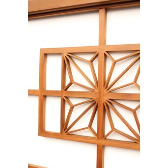 組子の中型建具 2枚1組　R2285 麻の葉デザイン