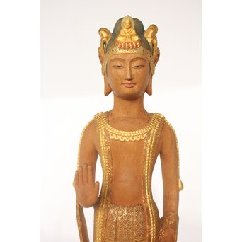 佐藤助雄 彫塑家/仏師 観世音菩薩立像　X031 