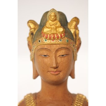 佐藤助雄 彫塑家/仏師 観世音菩薩立像　X031 