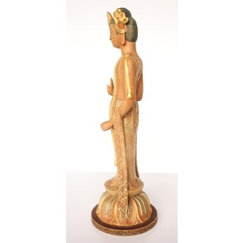 佐藤助雄 彫塑家/仏師 観世音菩薩立像　X031 