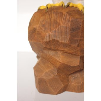 宮本理三郎 木彫彩色【鷹】 X032 