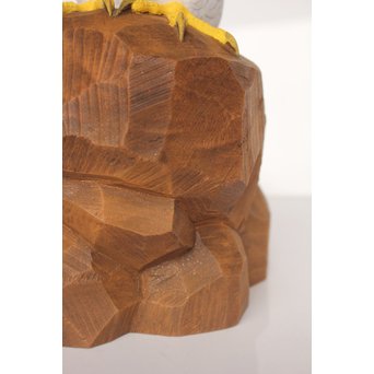 宮本理三郎 木彫彩色【鷹】 X032 