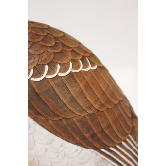 宮本理三郎 木彫彩色【鷹】 X032 