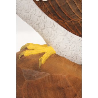 宮本理三郎 木彫彩色【鷹】 X032 