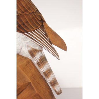 宮本理三郎 木彫彩色【鷹】 X032 