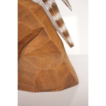 宮本理三郎 木彫彩色【鷹】 X032 