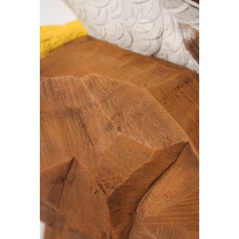 宮本理三郎 木彫彩色【鷹】 X032 