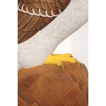 宮本理三郎 木彫彩色【鷹】 X032 