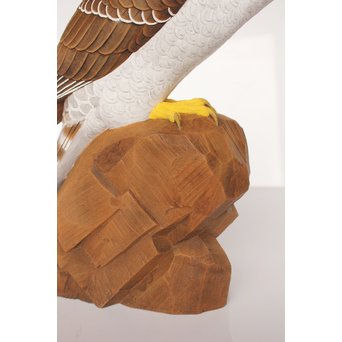 宮本理三郎 木彫彩色【鷹】 X032 