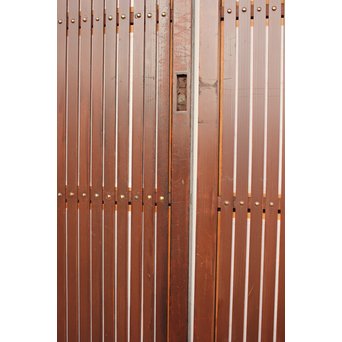 障子付 細身平格子戸 2枚1組　L926 