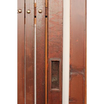 障子付 細身平格子戸 2枚1組　L926 