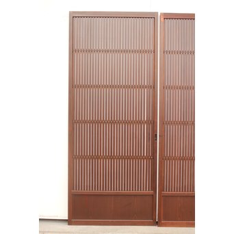 障子付 細身平格子戸 2枚1組　L926 