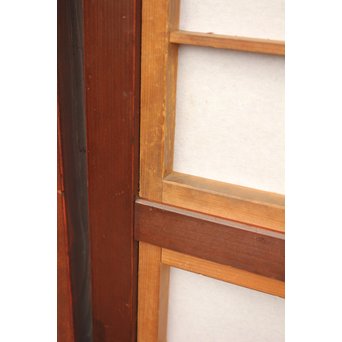 障子付 細身平格子戸 2枚1組　L926 