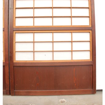 障子付 細身平格子戸 2枚1組　L926 