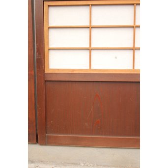 障子付 細身平格子戸 2枚1組　L926 