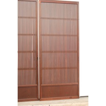 障子付 細身平格子戸 2枚1組　L926 