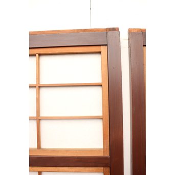 障子付 細身平格子戸 2枚1組　L926 