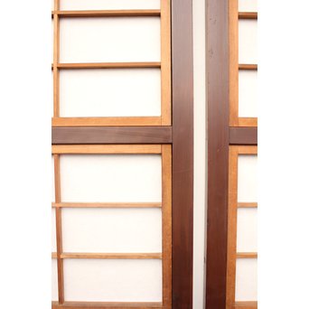 障子付 細身平格子戸 2枚1組　L926 