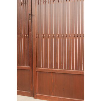 障子付 細身平格子戸 2枚1組　L926 