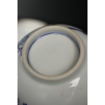 初代 三浦竹泉 青華漢詩竹図 茶器 茶瓶 急須　P033 