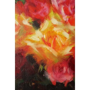 山本彪一 薔薇 5号 油絵　Z030 