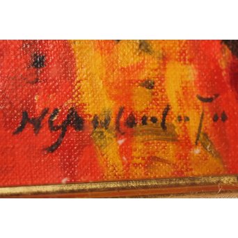 山本彪一 薔薇 5号 油絵　Z030 