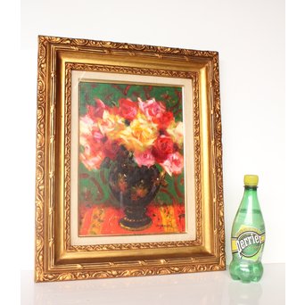 山本彪一 薔薇 5号 油絵　Z030 