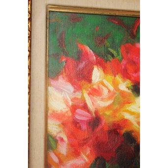 山本彪一 薔薇 5号 油絵　Z030 