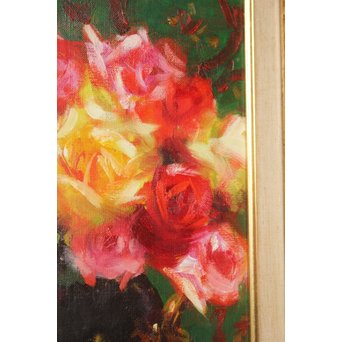 山本彪一 薔薇 5号 油絵　Z030 