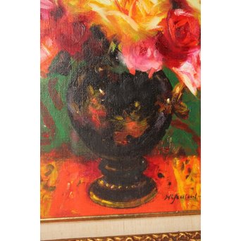 山本彪一 薔薇 5号 油絵　Z030 