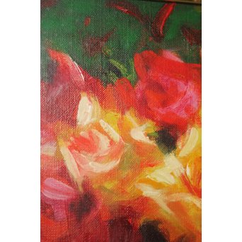 山本彪一 薔薇 5号 油絵　Z030 