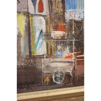 増田誠 パリ巴里 10号 油絵　Z031 