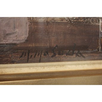 増田誠 パリ巴里 10号 油絵　Z031 