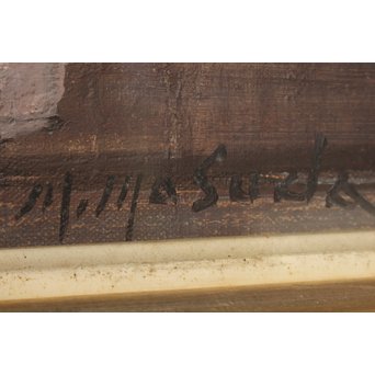 増田誠 パリ巴里 10号 油絵　Z031 