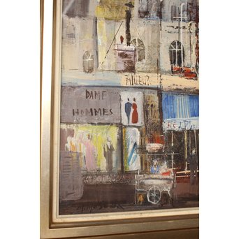 増田誠 パリ巴里 10号 油絵　Z031 