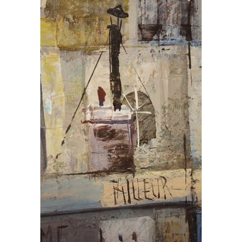 増田誠 パリ巴里 10号 油絵　Z031 