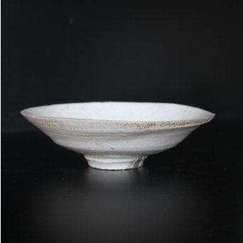 八木一夫 粉引茶碗　P035 