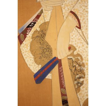 小林清彦 美人画 掛軸　Z032 