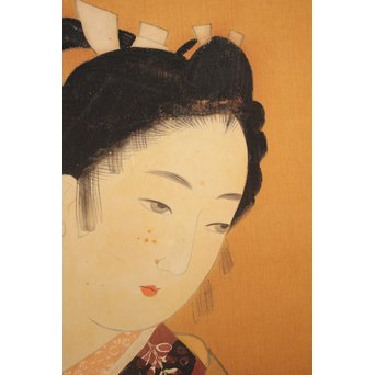 小林清彦 美人画 掛軸　Z032 