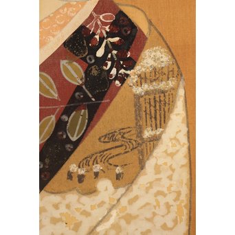 小林清彦 美人画 掛軸　Z032 