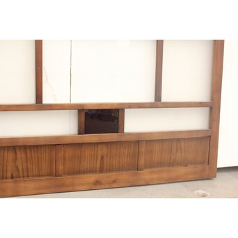 プレスと色ガラスの小型ガラス戸/窓 2枚1組　GD1161 