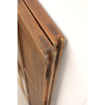 プレスと色ガラスの小型ガラス戸/窓 2枚1組　GD1161 