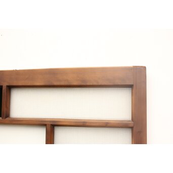 プレスと色ガラスの小型ガラス戸/窓 2枚1組　GD1161 