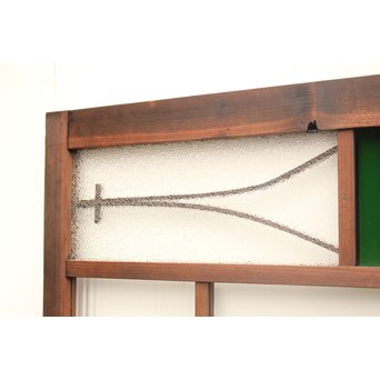 松葉組子と色ガラスのガラス戸/窓　GD1163 