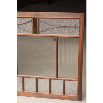 松葉組子と色ガラスのガラス戸/窓　GD1163 