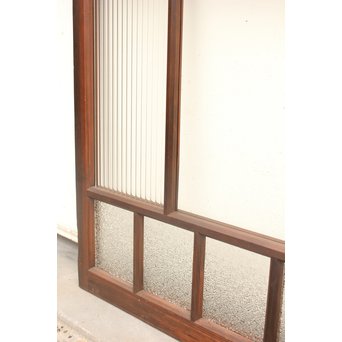 松葉組子と色ガラスのガラス戸/窓　GD1163 