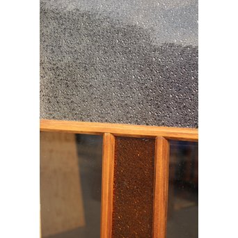 黄色ガラス明り取り/欄間 2枚1組　R2303 