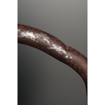 金龍堂大國/大国造 特別底款 日ノ丸形象嵌入饕餮紋鉄瓶　M047 