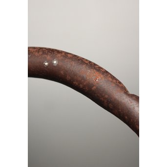 金龍堂大國/大国造 特別底款 日ノ丸形象嵌入饕餮紋鉄瓶　M047 